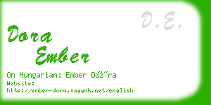 dora ember business card